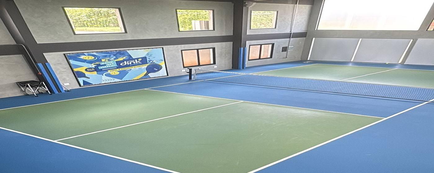 Quadras cobertas da Arena Dink